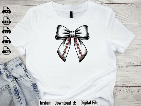 Baseball Coquette Bow SVG, Game Day – A Fresh Take for Embroidery Crafters