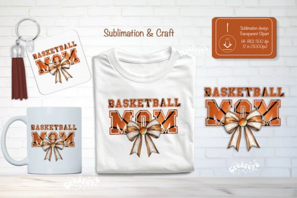 Basketball Mom Sublimation Clipart PNG Review