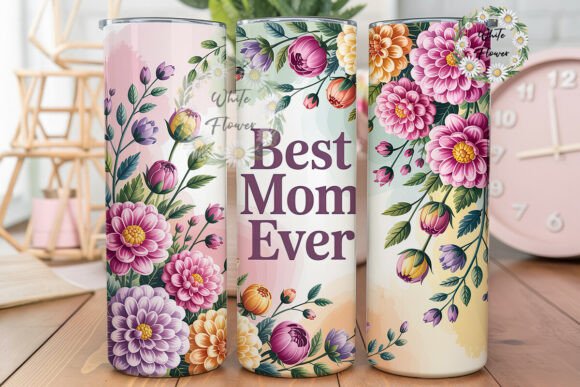 Best Mom Ever Floral Tumbler PNG Review