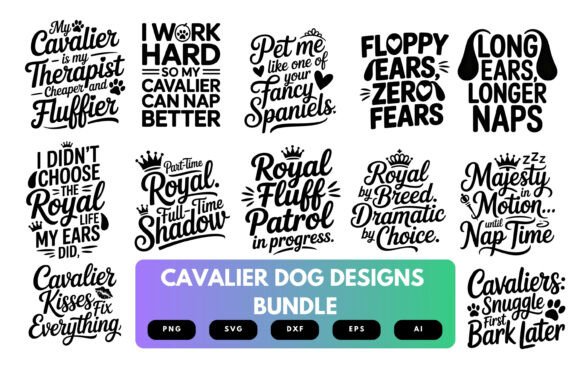 Cavalier King Charles Spaniel SVG Bundle Review for Real Embroidery Projects