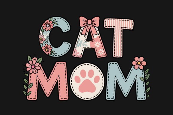 Floral Patchwork Cat Mom Design Review