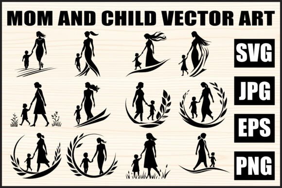 Mom and Child Vector Art Bundle: A Designer’s Real-Use Review