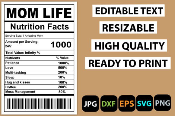 Mom Life Nutrition Facts Label: A Designer’s Real-World Review