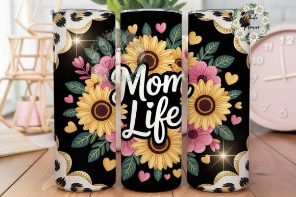 Mom Life Sunflower 20oz Tumbler Design Review for Real Embroidery Projects
