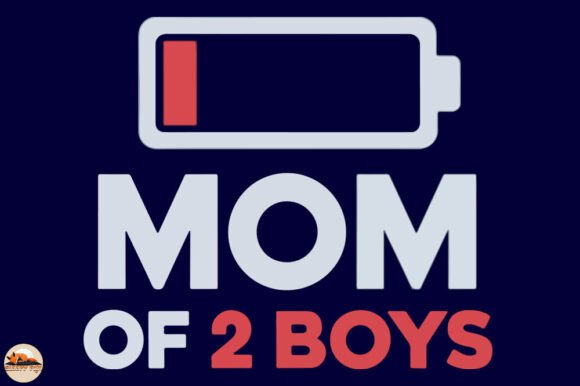Mom of 2 Boys: A Heartfelt Design for Real Embroidery Use