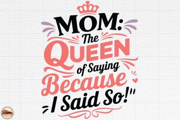 Mom the Queen – A Lighthearted Touch for Mother’s Day Embroidery