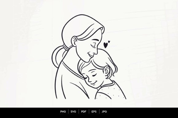 Mother Child Hug – Tender Line Art: A Designer’s Honest Review for Real Embroidery Use