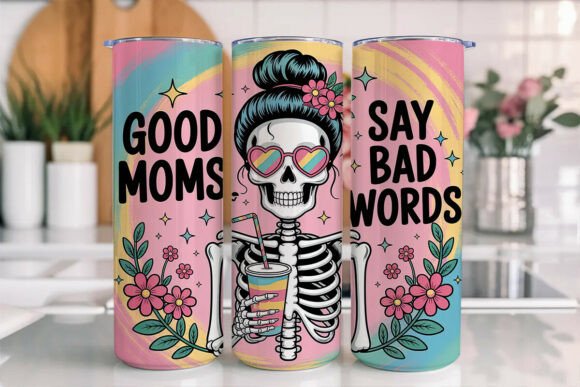 Sassy Skeleton Mom Tumbler Wrap Review